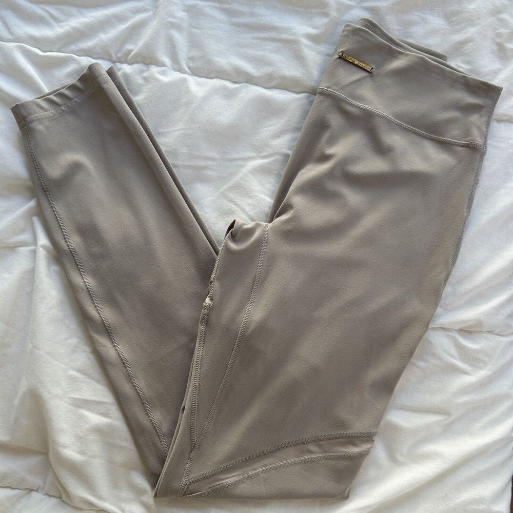 Gymshark Compression Leggings‎ Womens Size S Tan Stretch Whitney Simmons